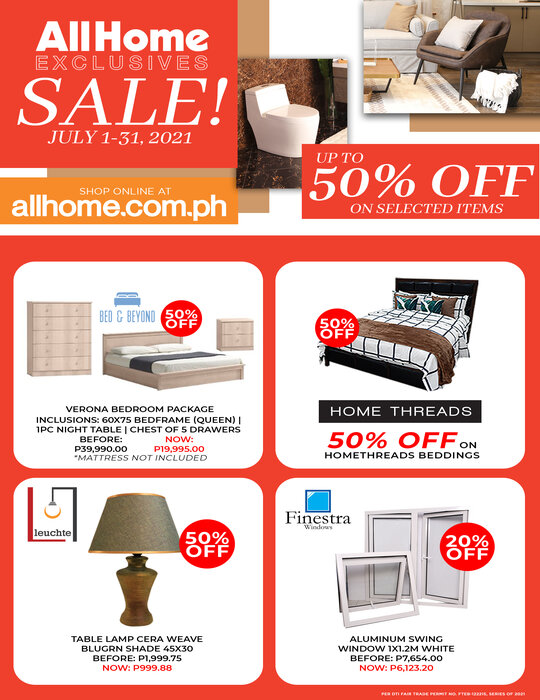 AllHome EXCLUSIVES SALE at AllHome