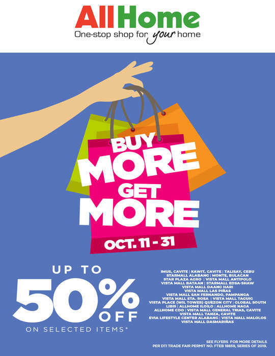 Buy More Get More Sale at AllHome
